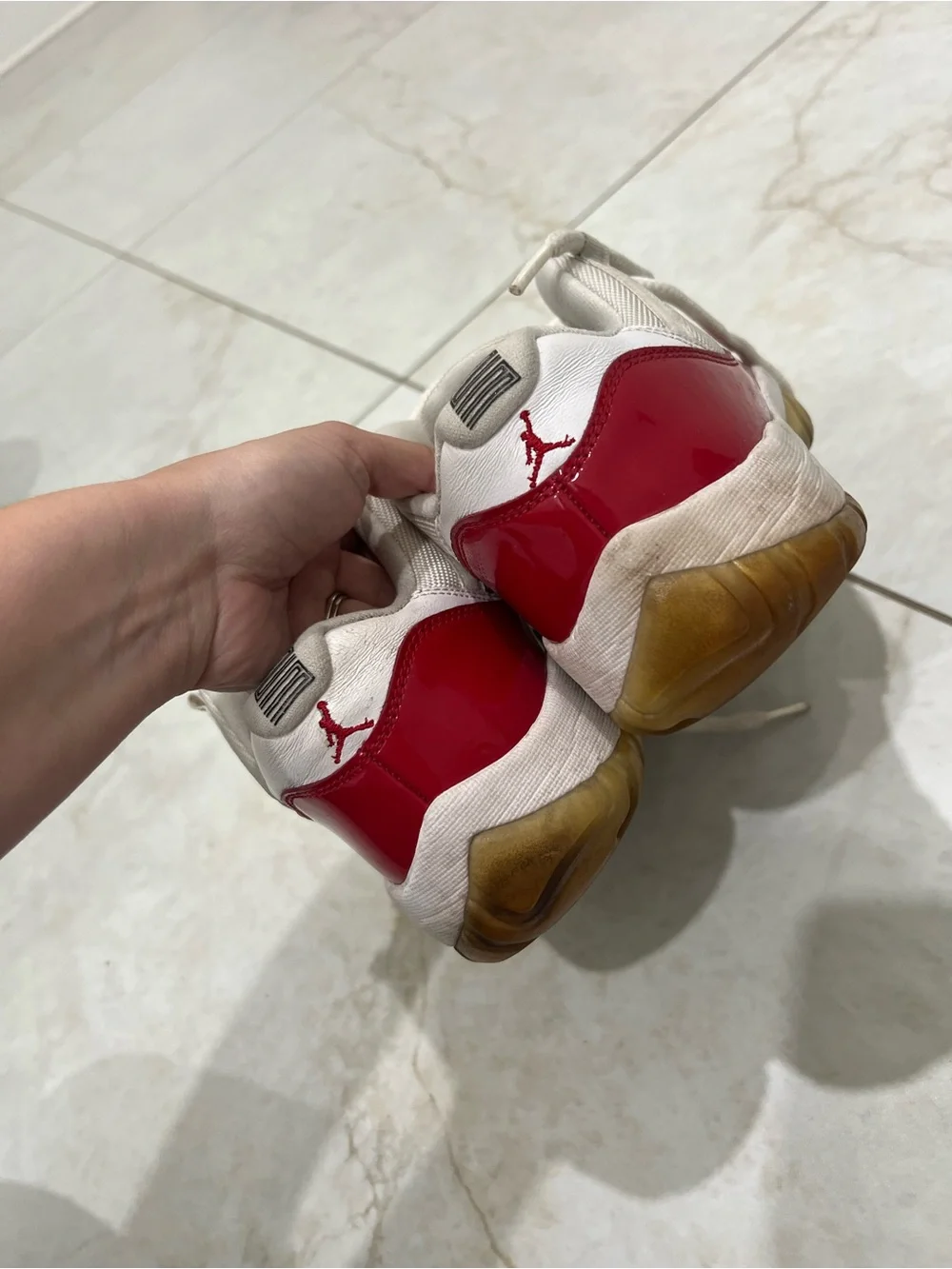 Air Jordan Cherry 11 Retro Low Sneakers Size 9 US